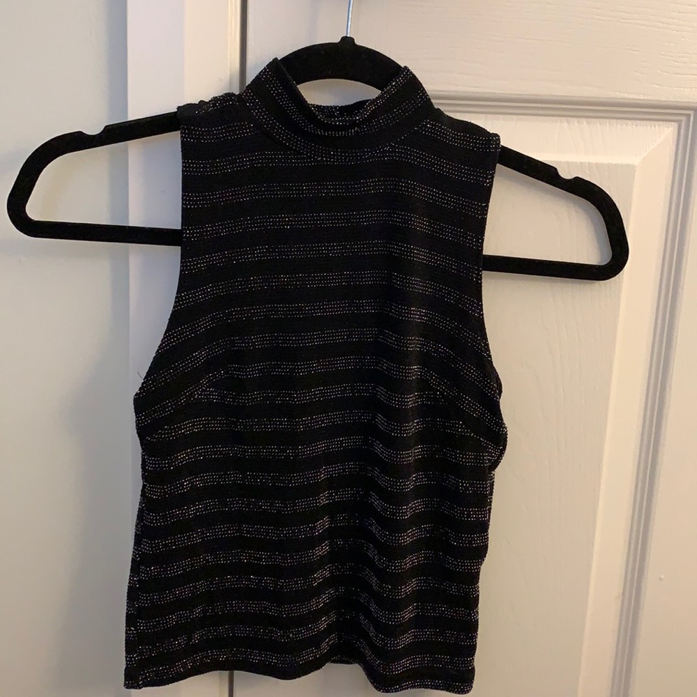 Atmosphere Sparkly Turtleneck Tank